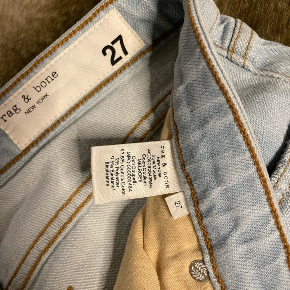 Rag & Bone Light Blue Cropped Jeans - Picture 6 of 7